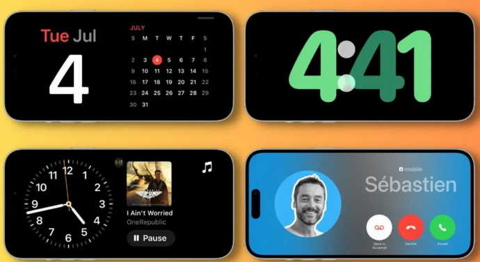 铺前镇苹果手机维修分享iOS17横屏充电待机显示有什么好处 