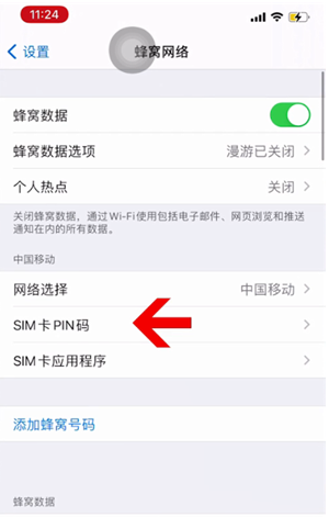 铺前镇苹果14维修网分享如何给iPhone14的SIM卡设置密码 