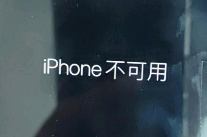 铺前镇苹果服务网点分享锁屏界面显示“iPhone 不可用”如何解决 