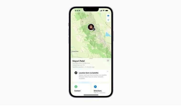 铺前镇苹果14维修分享iPhone14系列中 FindMy功能通过卫星分享位置方法教程 