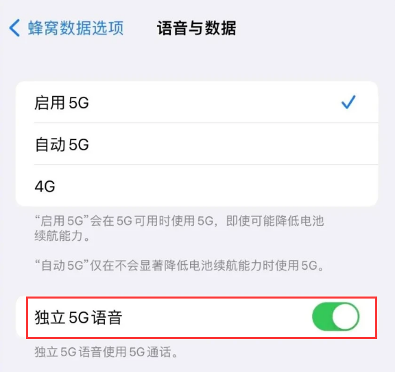 铺前镇苹果14维修分享iPhone 14 Pro如何开启VoNR 